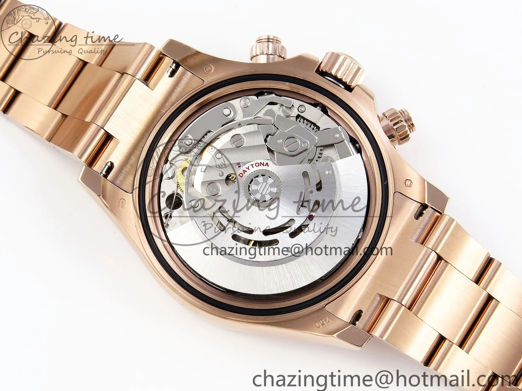 MiroTime 0111 DAYTONA 116505 RG OMF BEST EDITION BLACK RG DIAL ON RG BRACELET A7750 (SLIM MOVEMENT) Trendsetting 1797